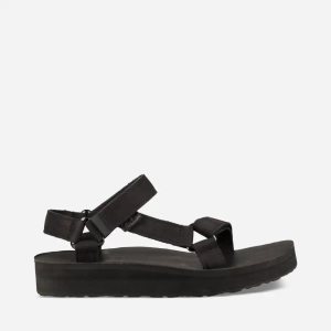 Teva Midform Universal Leather Damen Sandalen Schwarz (Österreich)